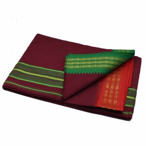 Puja Dhoti - Maroon