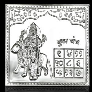 Buddh Yantra in Pure Silver