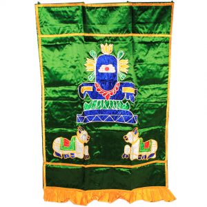 Nandi and Shivling Temple Curtain
