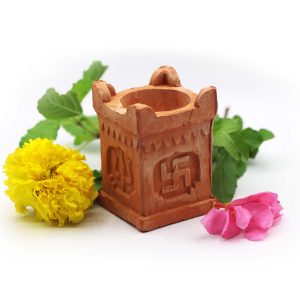 Tulsi Earthern Diya