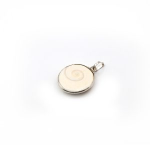 Gomati Chakra pendant in Silver polish