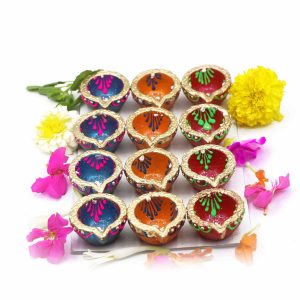 Earthern Diyas – Set of 12