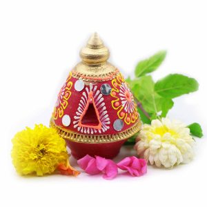 Colorful Kalash Shaped Earthern Diya