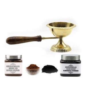 Dhoop Aarti with Exotic 108 Dhoop & Karungali Powder - Design I