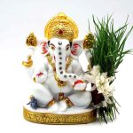 White Ganesha Idol