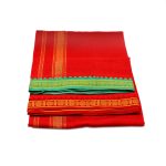 Puja Dhoti - Red - I