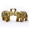 Elephant Idol in brass – Shanku Chakra design